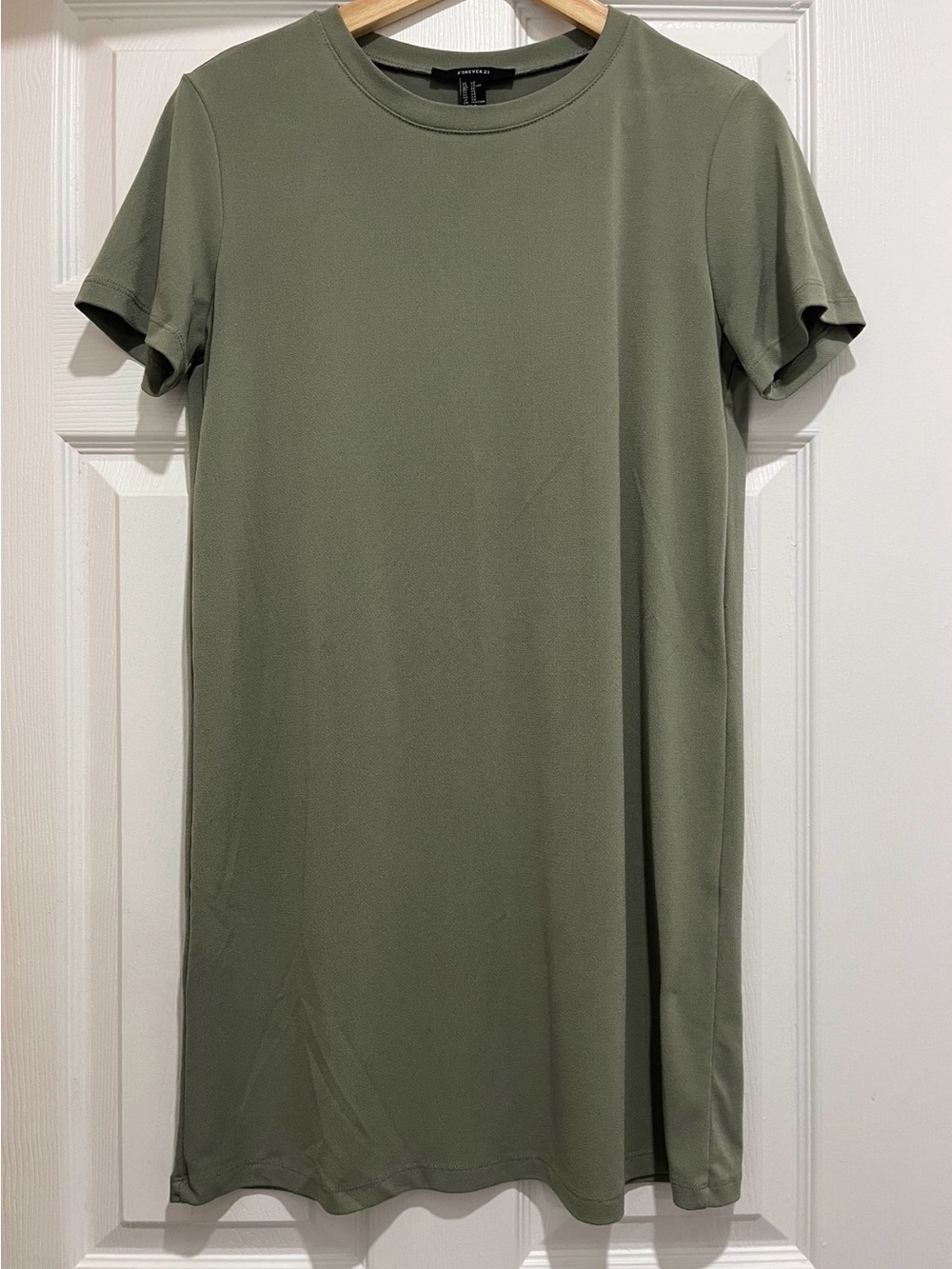 Forever22 Green T-Shirt Dress